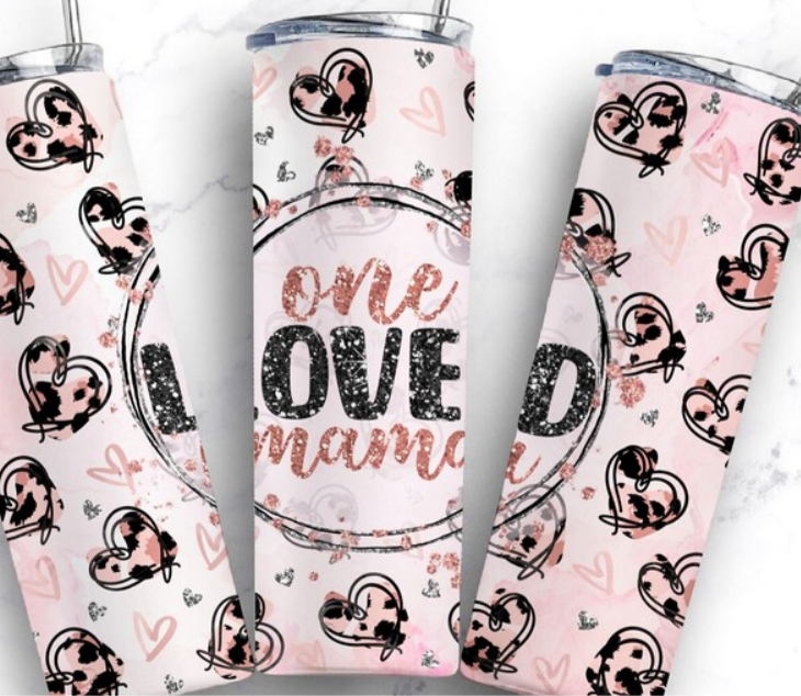 One loved mama 20oz Skinny Tumbler