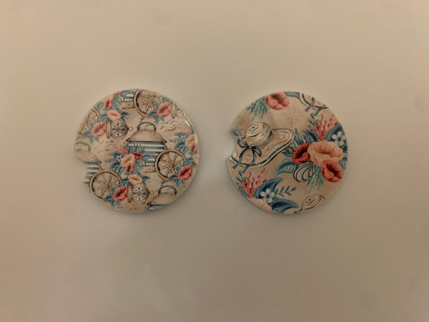 Beach theme car coaster design #2