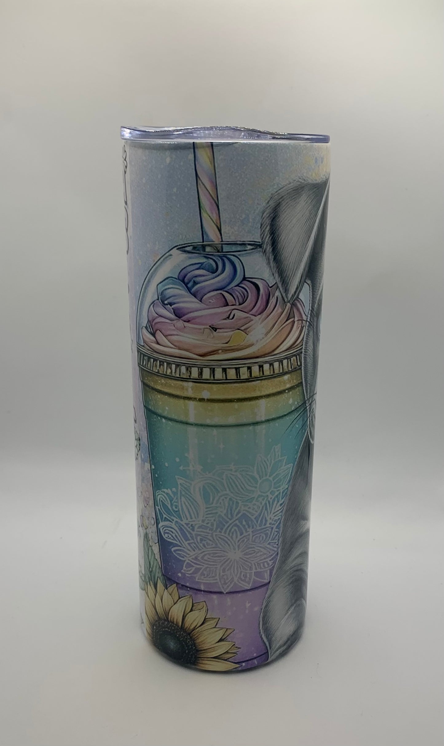 Anxiety Staffy puppy 20oz Skinny Tumbler