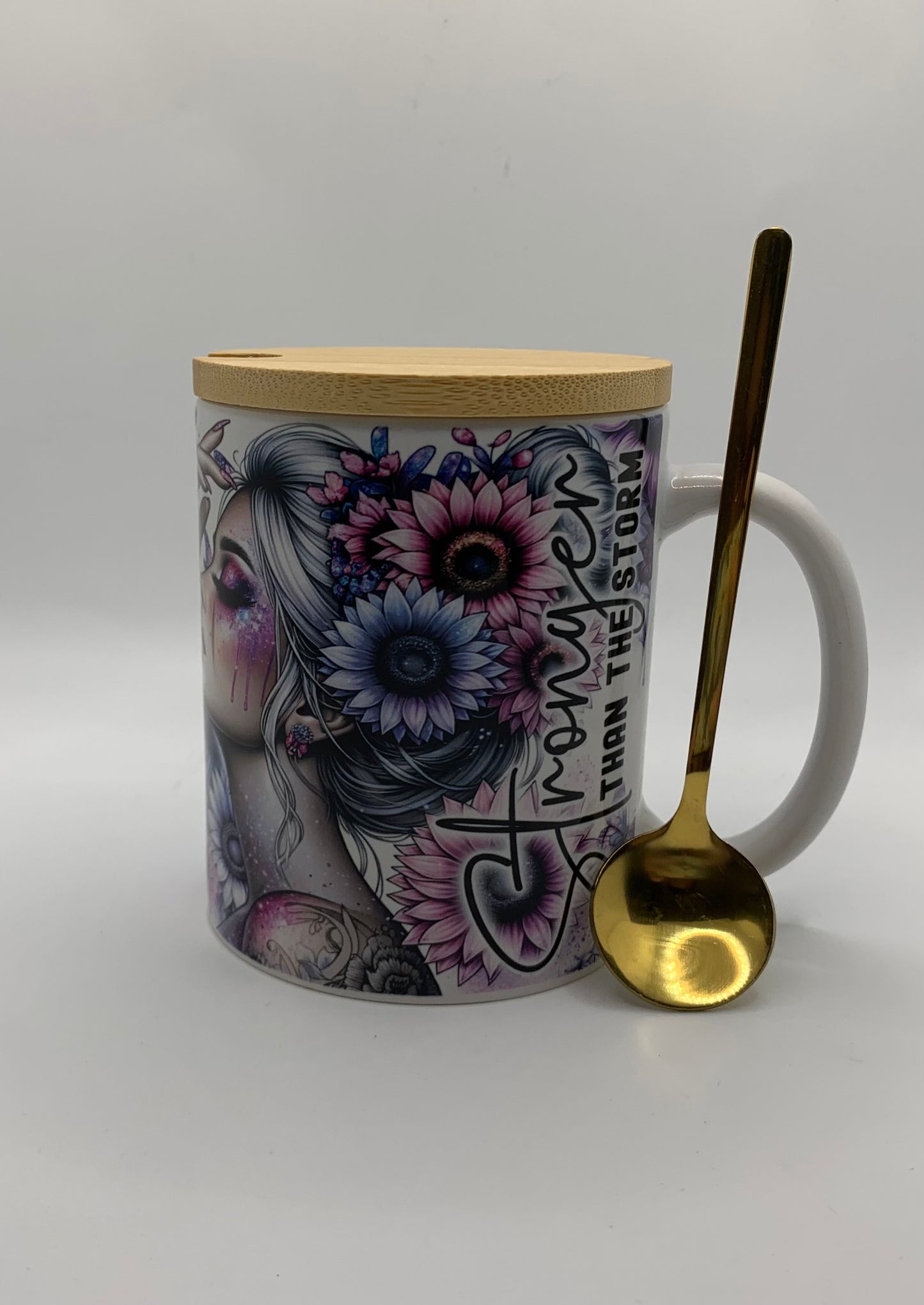 Stronger than the storm tattooed woman 11oz Coffee Mug