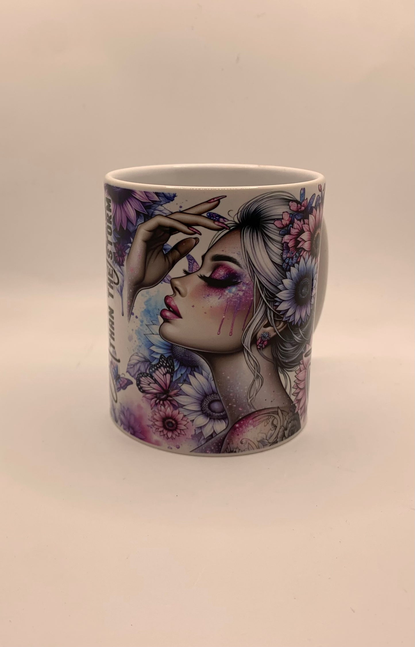 Stronger than the storm tattooed woman 11oz Coffee Mug