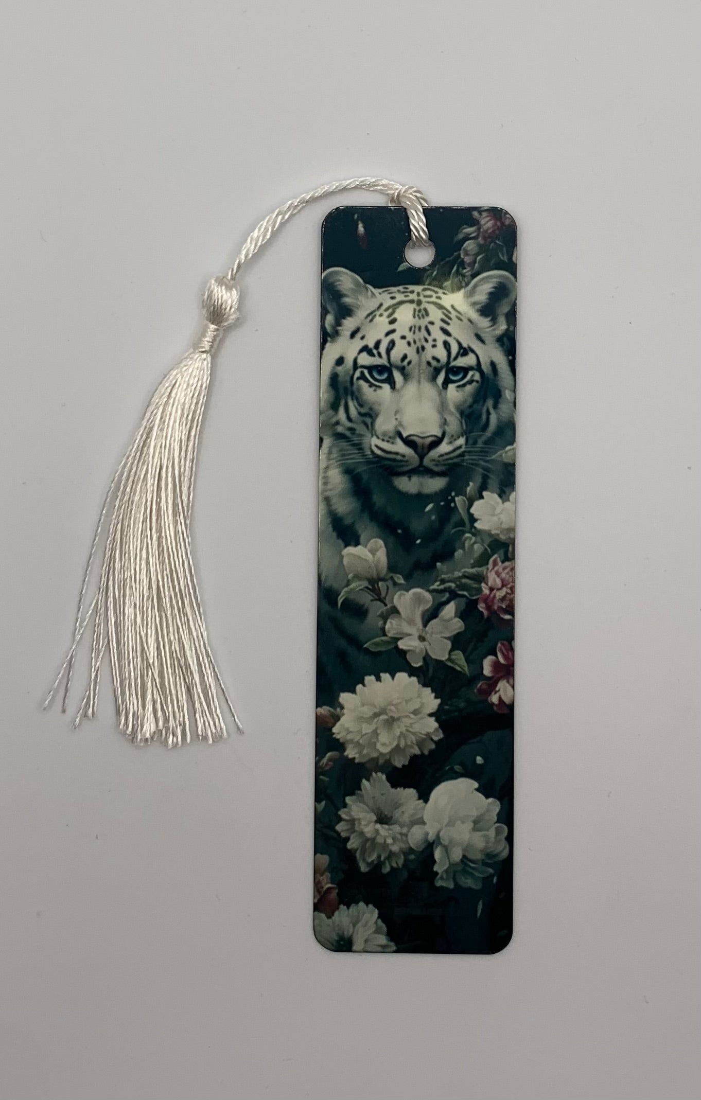White Tiger and Flowers Bookmarks