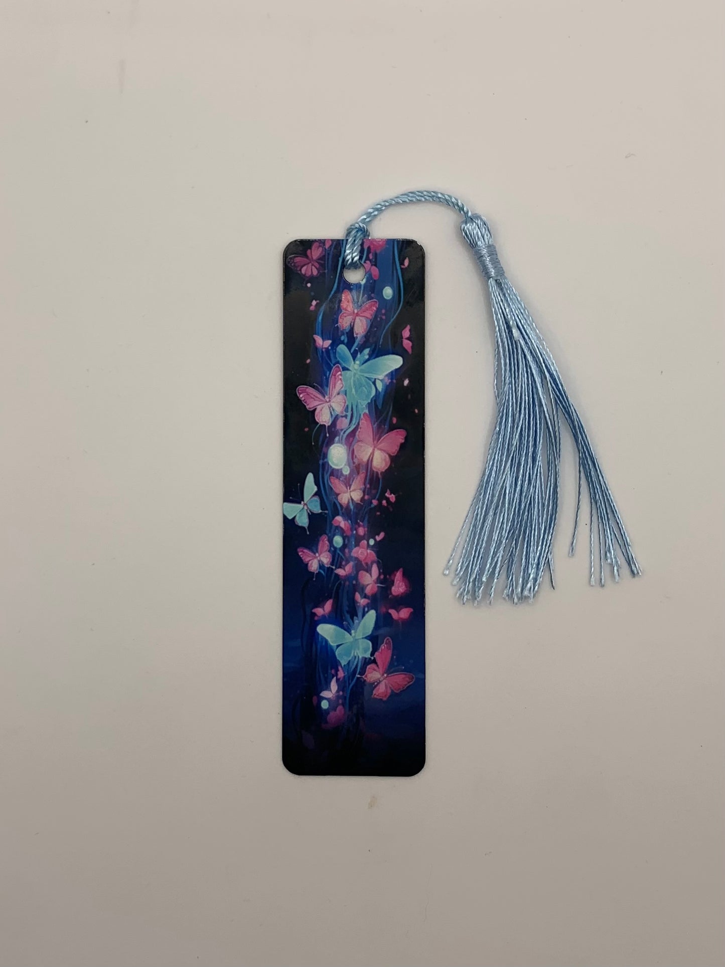 Pink and Blue Butterflies Bookmark