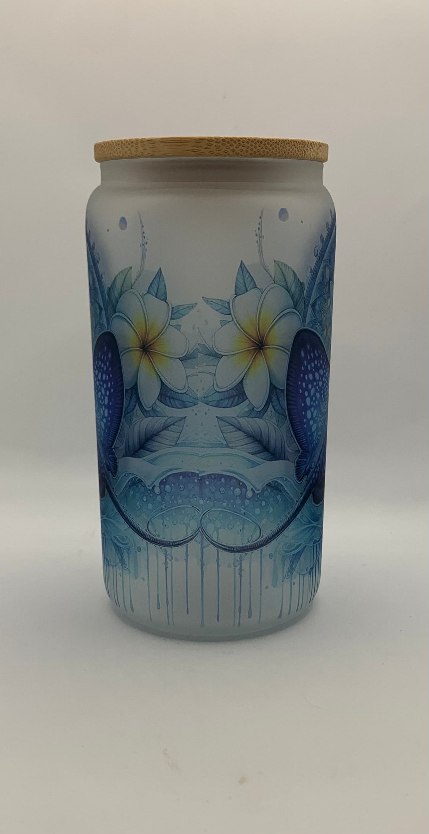 Stingray 16oz Glass jar tumbler