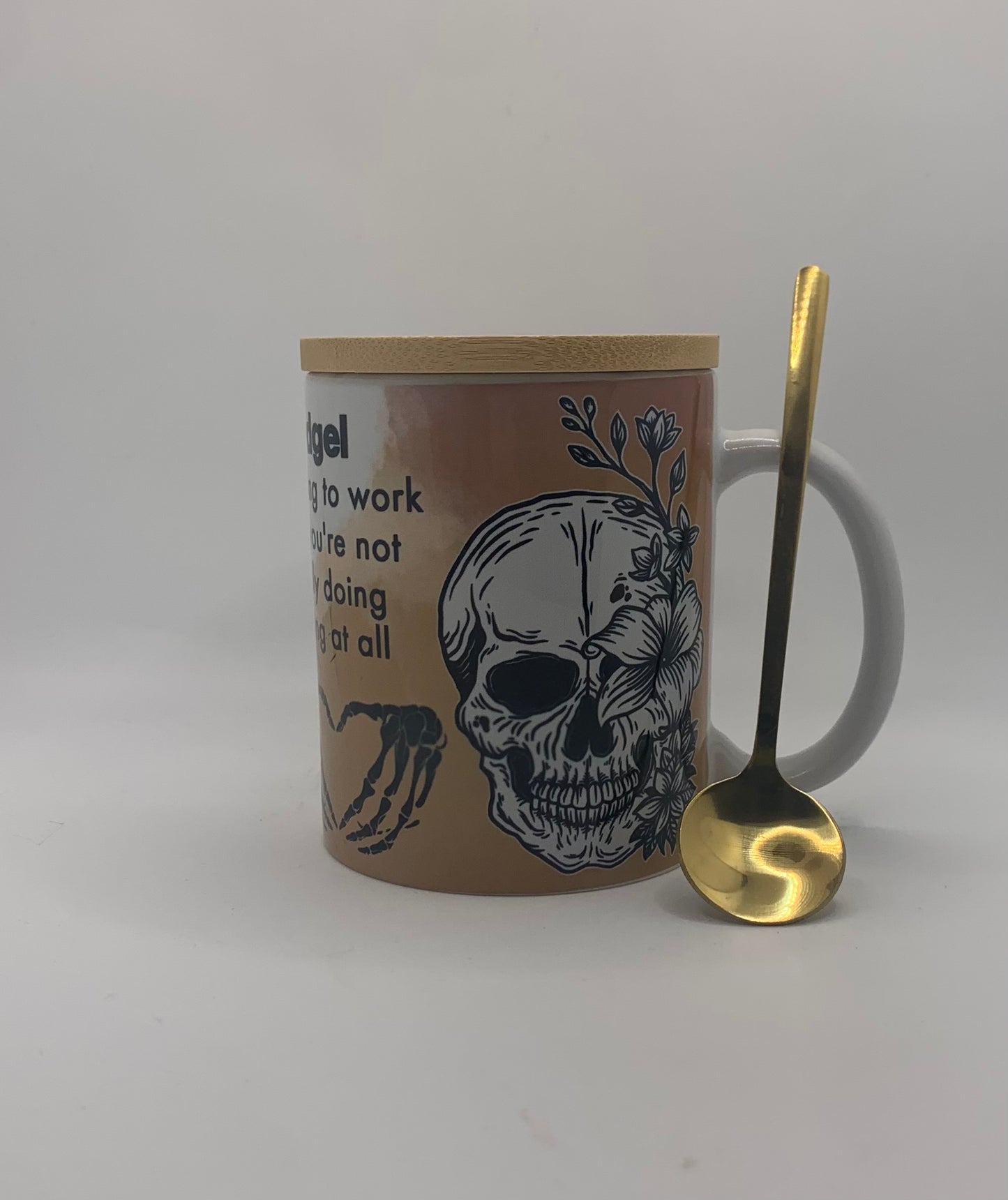 Fudgel pretending to work 11oz Coffee Mug