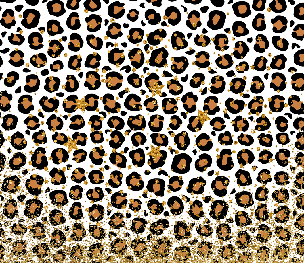 Glitter Leopard Print 20oz Skinny Tumbler