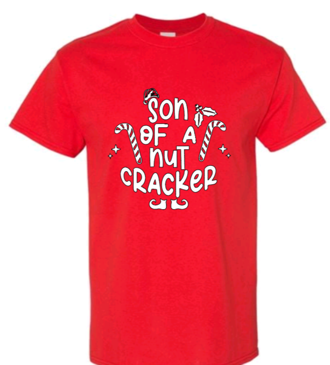Son of a nut cracker adult t-shirt