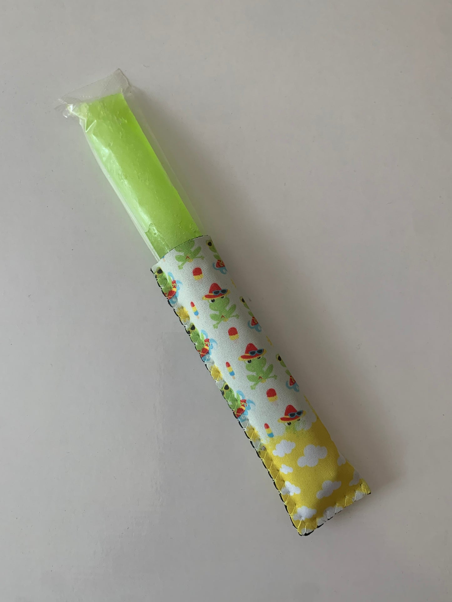Beach Frog ice pop sleeve