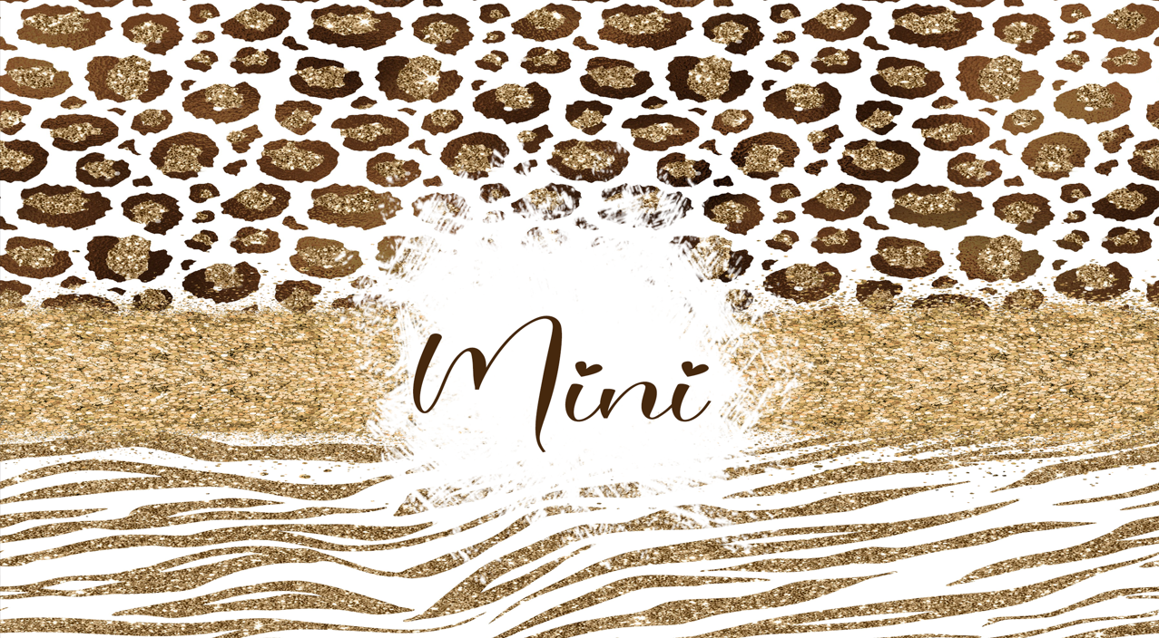 Mom and Mini Cheetah and zebra Mother and Daughter Tumbler Set