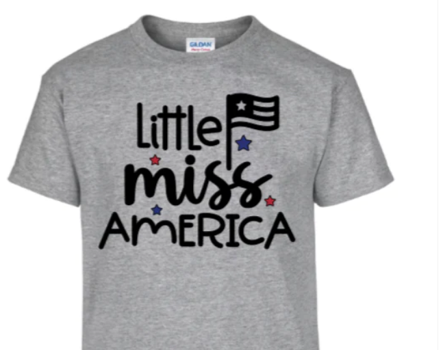 Little Miss America toddler t-shirt
