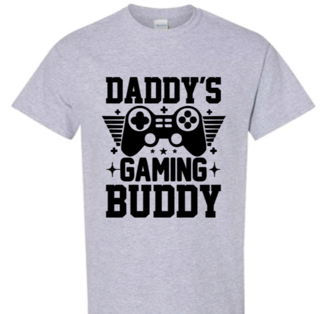 Daddy's gaming buddy youth t-shirt