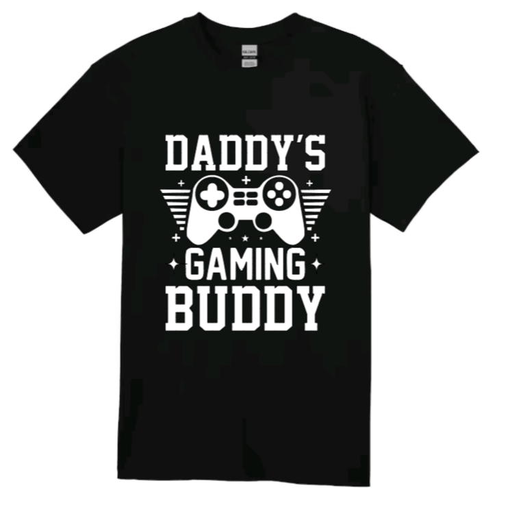 Daddy's gaming buddy youth t-shirt