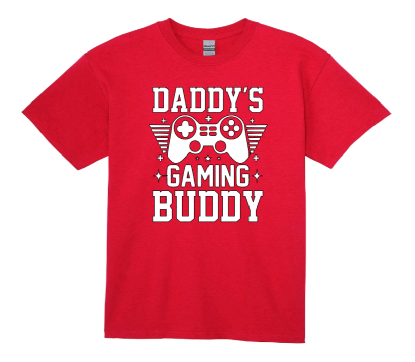 Daddy's gaming buddy youth t-shirt