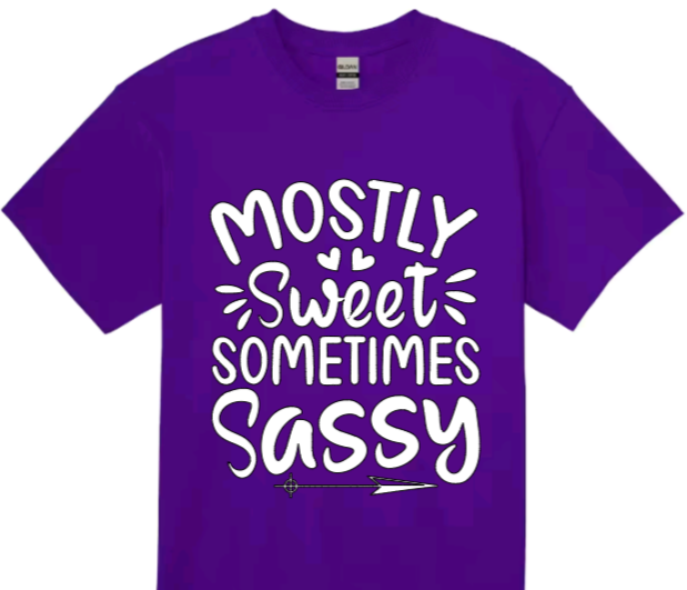 Mostly sweet sometimes sassy toddler t-shirt