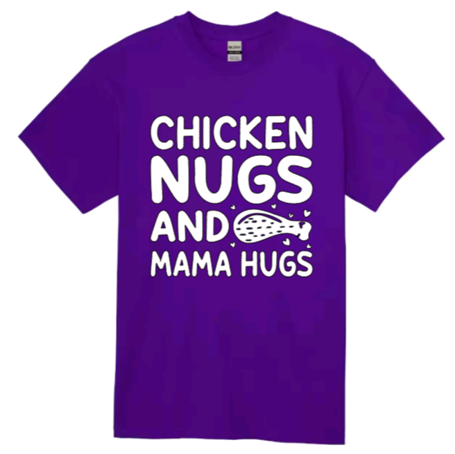 Chicken nugs and mama hugs youth t-shirt