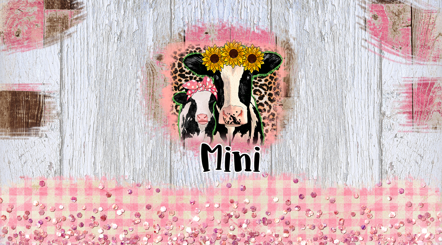 Cow Mother and Daughter Tumbler Set