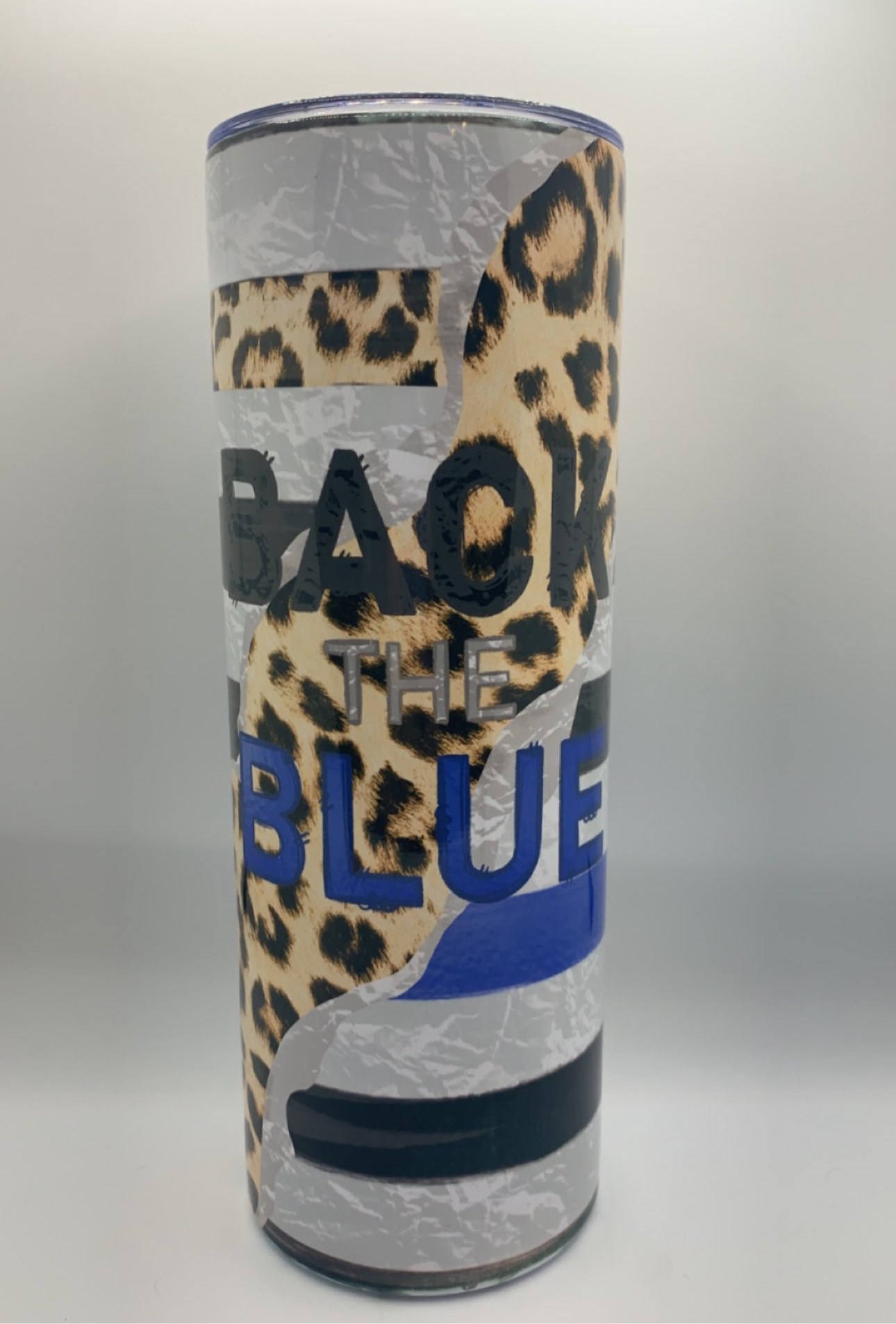 Back the blue 20oz Skinny Tumbler