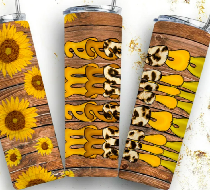 Mama sunflower 20oz Skinny Tumbler
