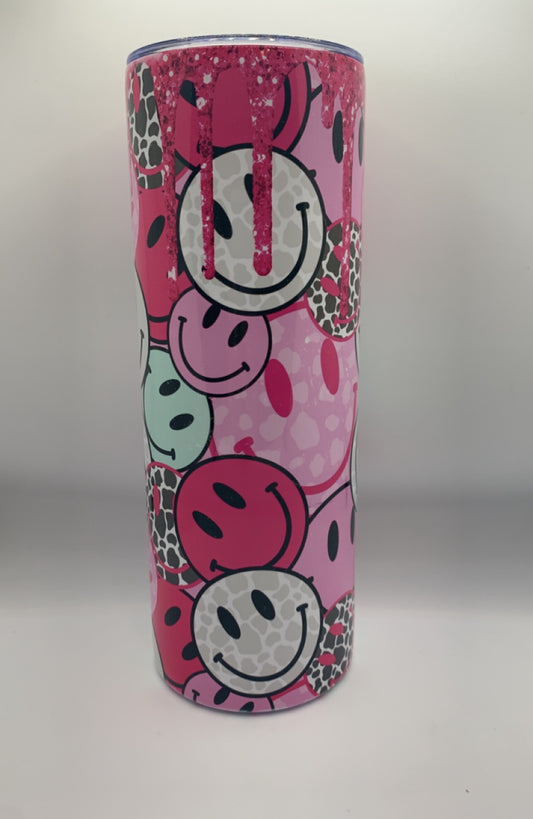 Retro smiley face 20oz Skinny Tumbler