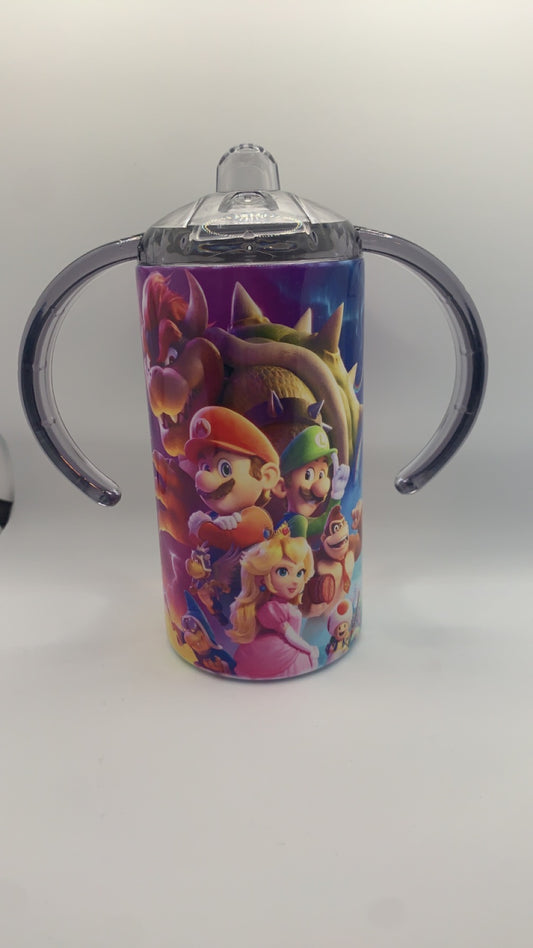 12oz Super gamer Style #1 kids Skinny Tumbler