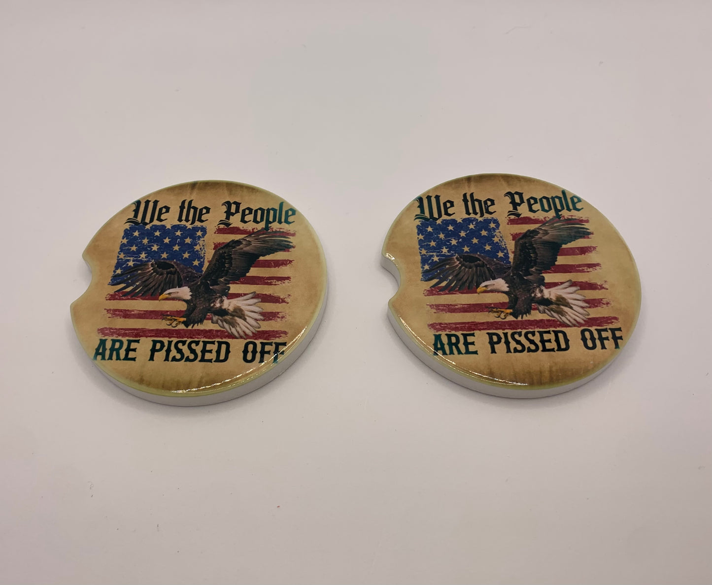 We the people car coasters