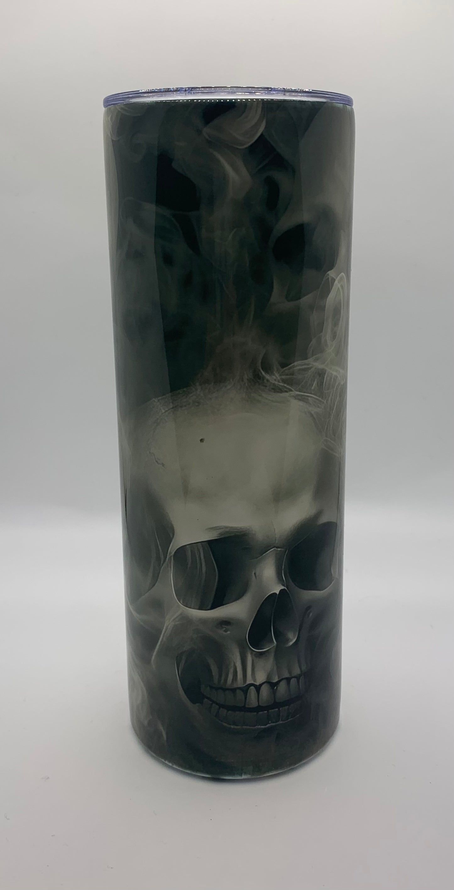 Skulls with smoke 20oz Skinny Tumbler