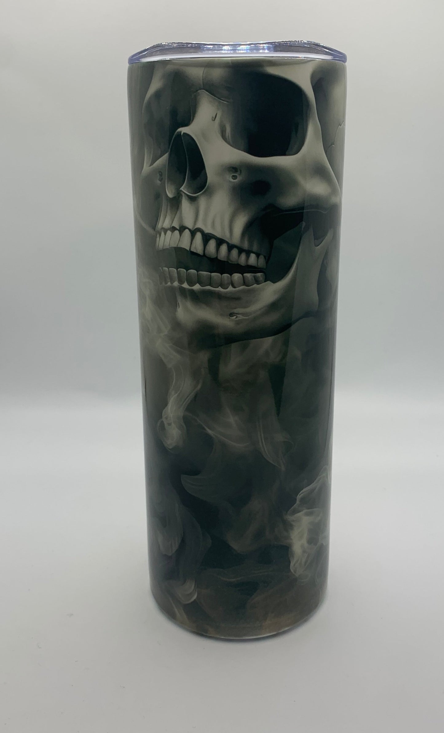 Skulls with smoke 20oz Skinny Tumbler