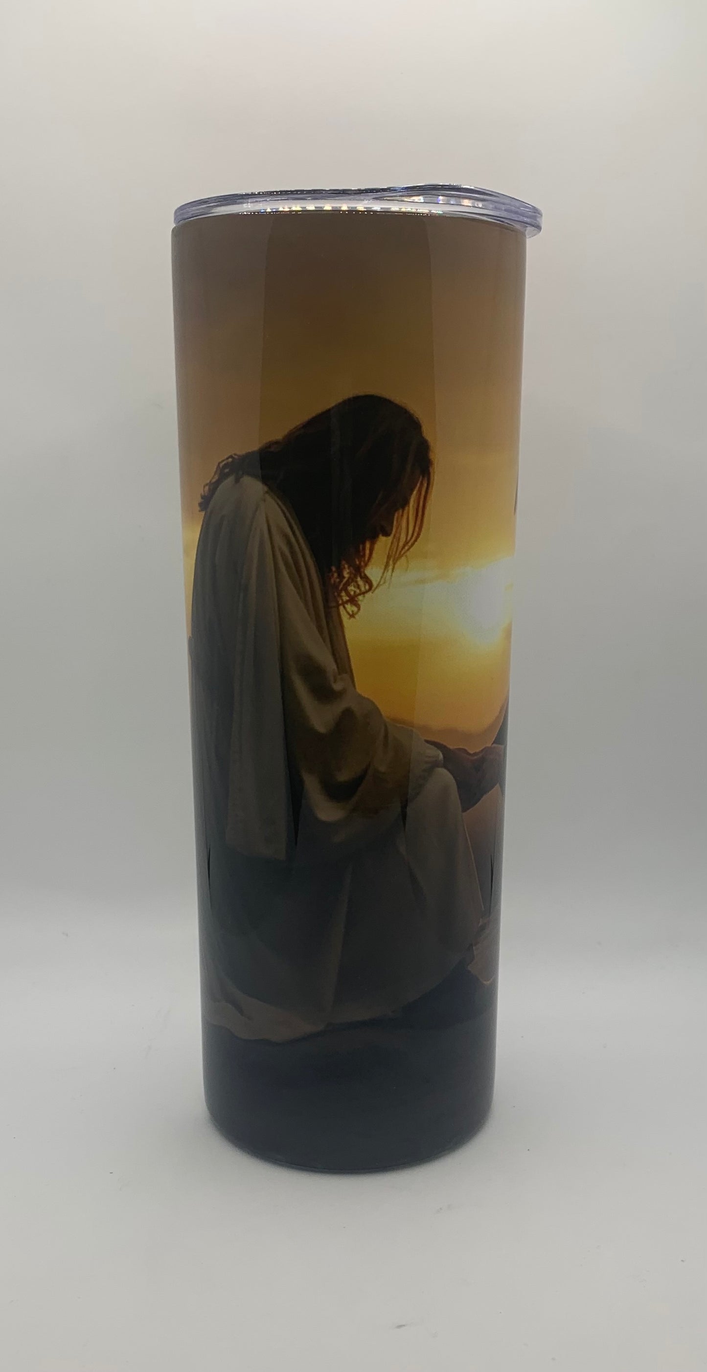 The devil saw Donald Trump with his head down and thought he had won until he heard him say amen 20oz Skinny Tumbler