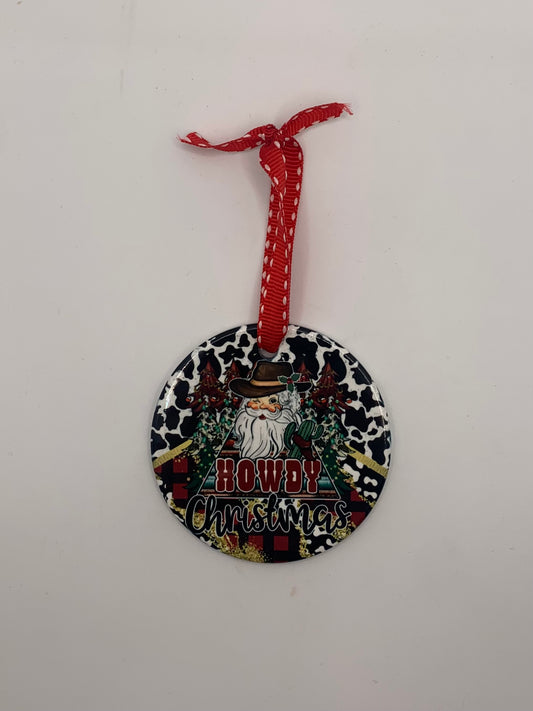 Howdy Christmas Ornament