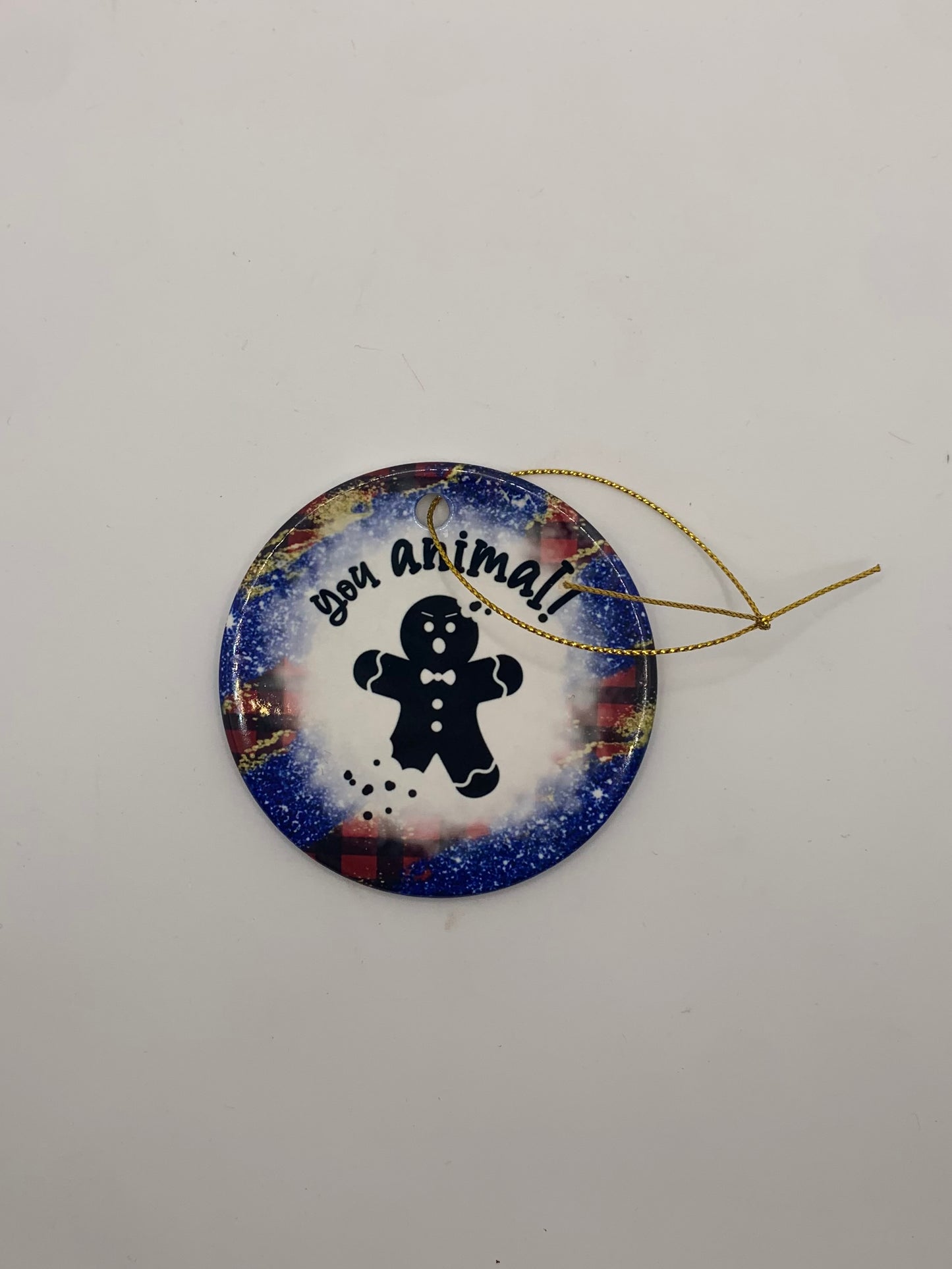 You Animal Gingerbread Man Christmas Ornament