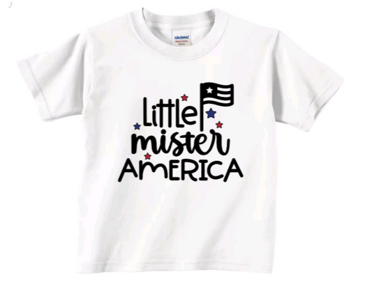 Little Mister America toddler t-shirt