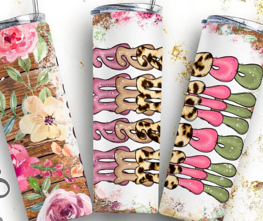 Mama floral retro 20oz Skinny Tumbler