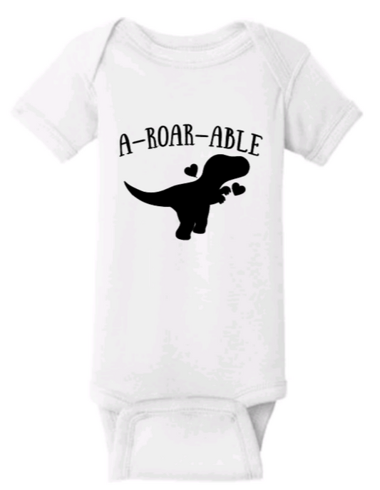 A-Roar-Able baby onesie