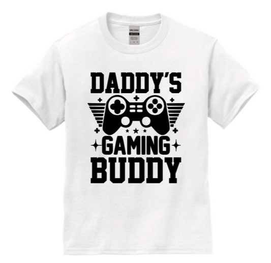 Daddy's gaming buddy youth t-shirt