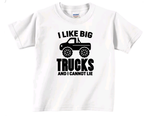 I like big trucks toddler t-shirt