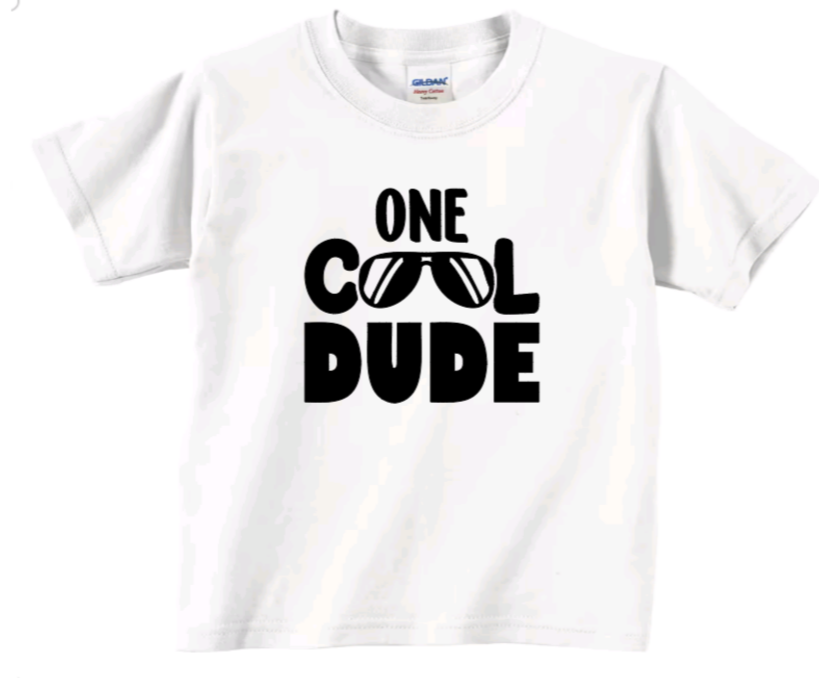 One cool dude toddler t-shirt