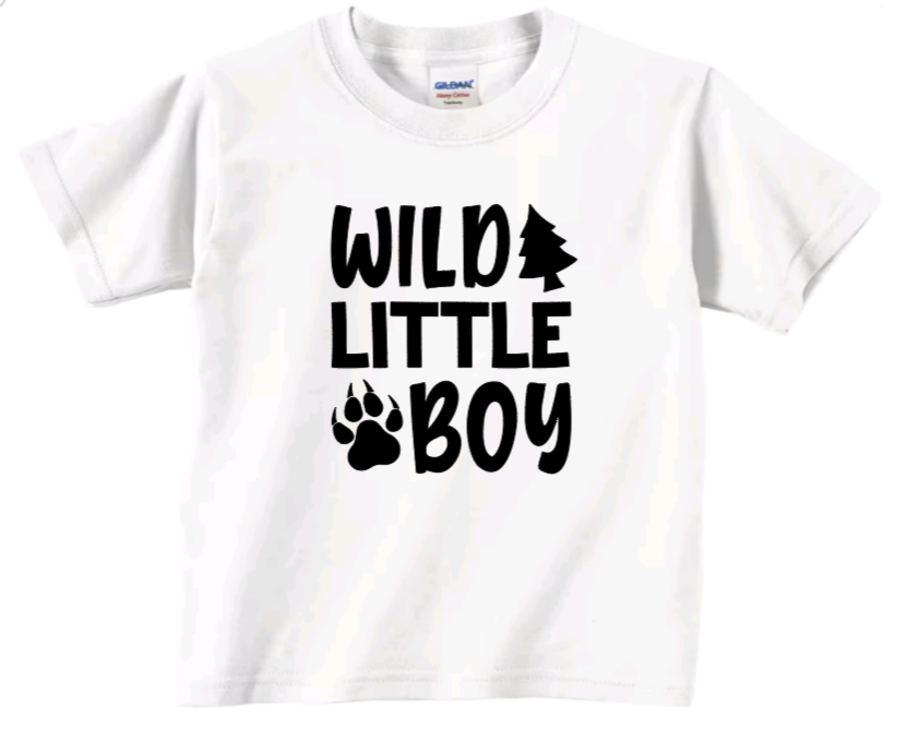 Wild little boy toddler t-shirt