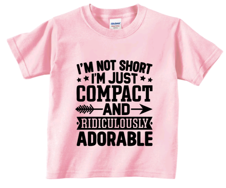 I'm not short toddler t-shirt