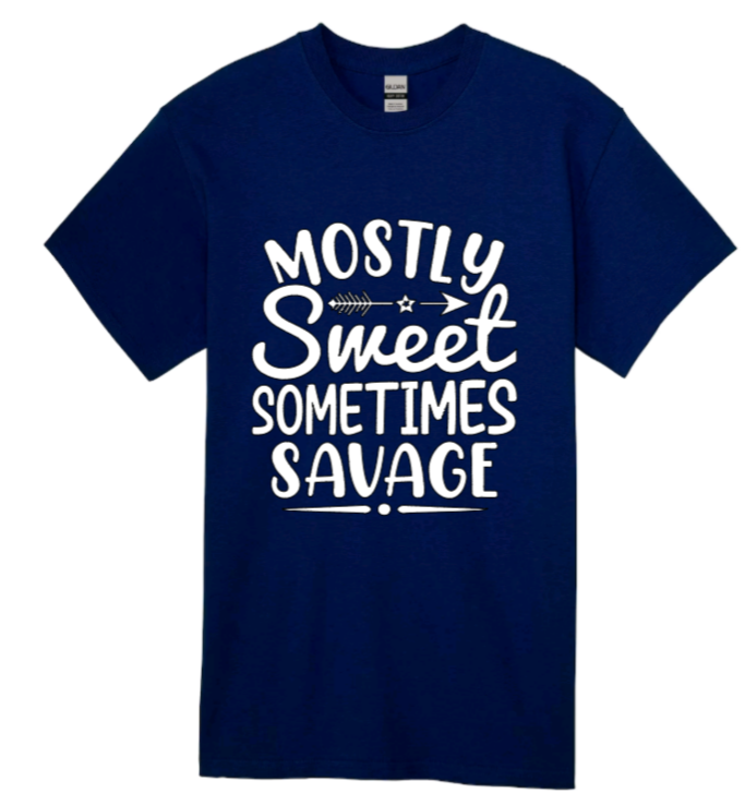 Mostly sweet sometimes savage youth t-shirt