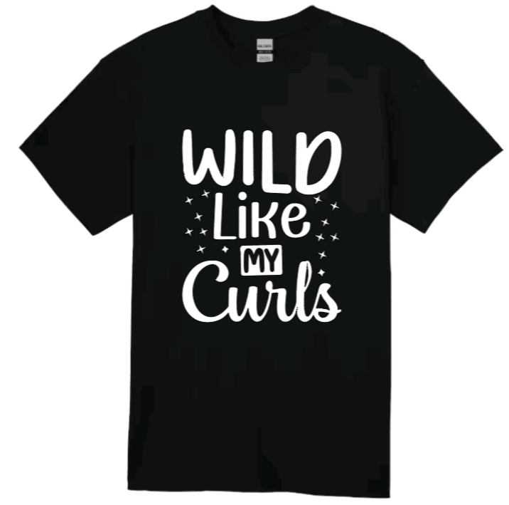 Wild like my curls youth t-shirts