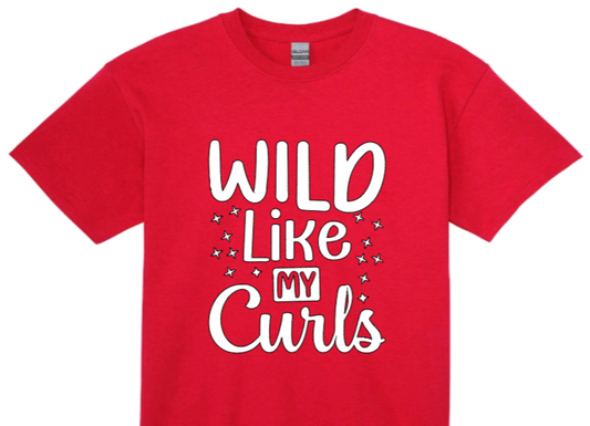 Wild like my curls toddler t-shirt