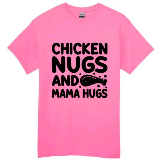 Chicken nugs and mama hugs youth t-shirt