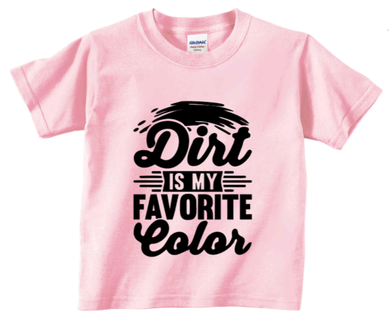 Dirt is my favorite color toddler t-shirt