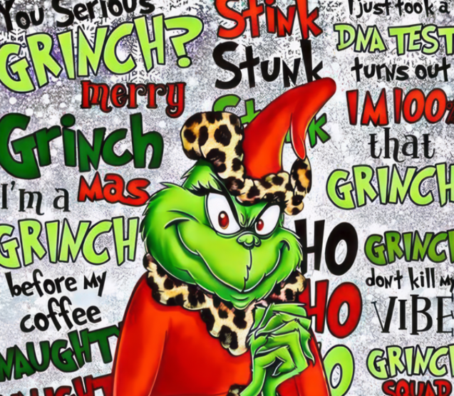 Grinch Style #10 20oz Skinny Tumbler