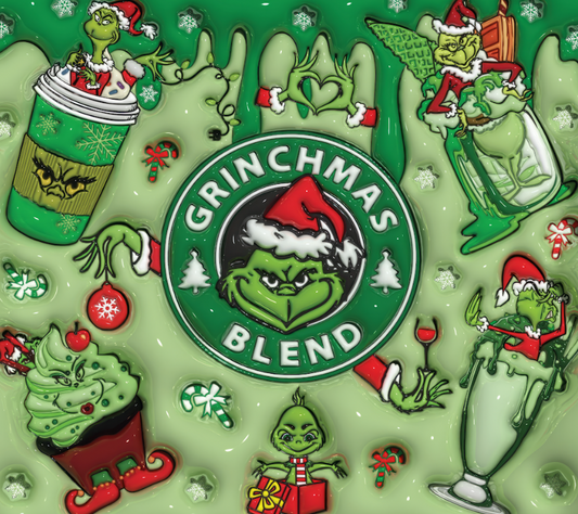 Grinch Style #18 20oz Skinny Tumbler