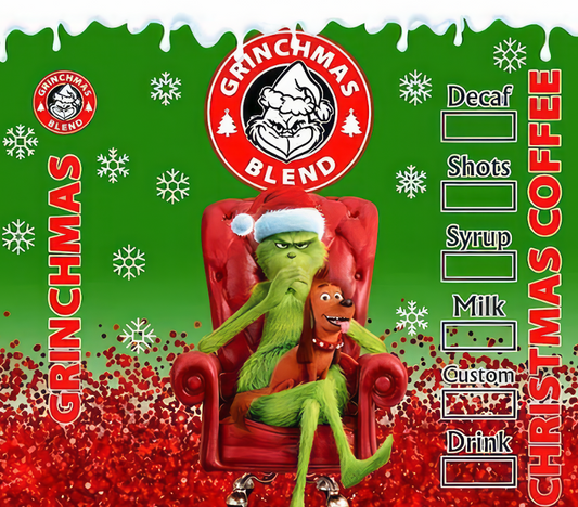 Grinch Style #30 20oz Skinny Tumbler