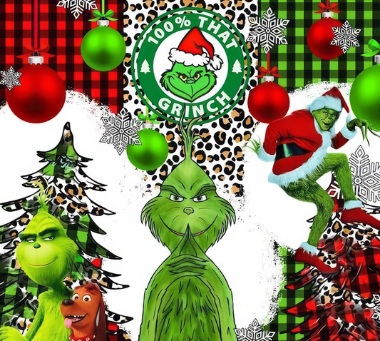 Grinch Style #35 20oz Skinny Tumbler