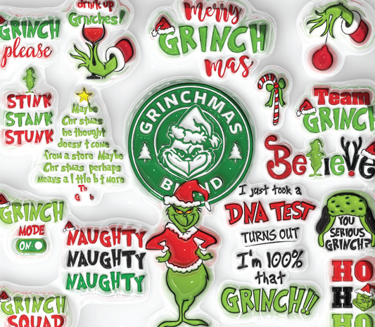 Grinch Style #50 20oz Skinny Tumbler