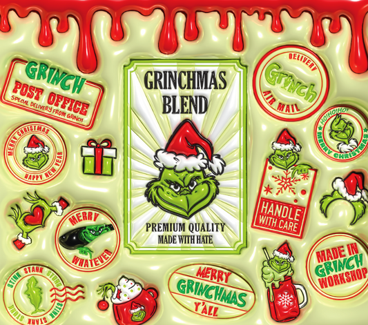 Grinch Style #52 20oz Skinny Tumbler