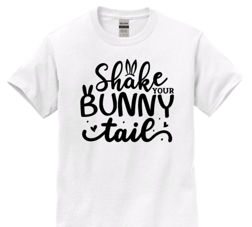 Shake your bunny tail youth t-shirt